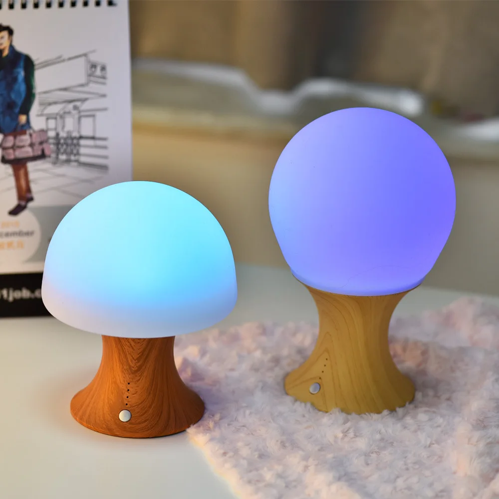 Night light LED USB rechargeable Colorful Silicone night light variable shape mushroom lamp Decorative Ambient desk lamp
Night light LED USB rechargeable Colorful Silicone night light variable shape mushroom lamp Decorative Ambient desk lamp
