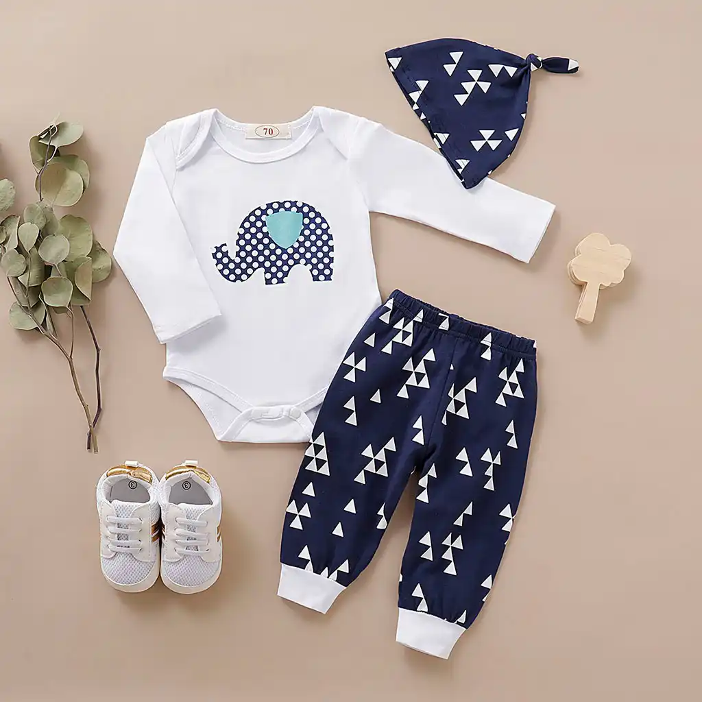 children baby boys animals print clothes set infant baby boys&