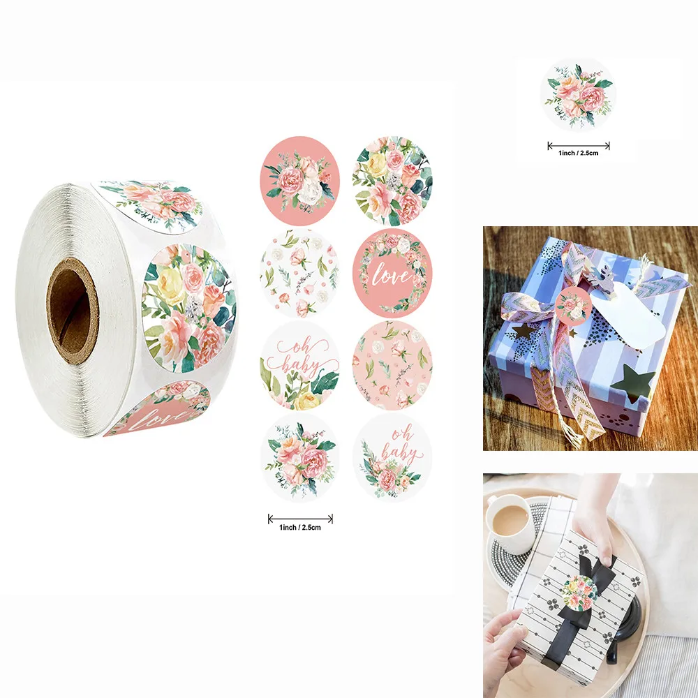 500pcs/roll Flower Label Stickers Thank You Sticker Scrapbooking For Wedding Gift Card Business Packaging Stationery Sticker
500pcs/roll Flower Label Stickers Thank You Sticker Scrapbooking For Wedding Gift Card Business Packaging Stationery Sticker