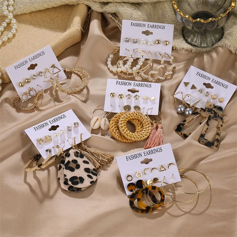FNIO Vintage Tassel Acrylic Earrings For Women Bohemian Earring Set Big Dangle Drop Earrings for Women 2020 Fashion Jewelry
FNIO Vintage Tassel Acrylic Earrings For Women Bohemian Earring Set Big Dangle Drop Earrings for Women 2020 Fashion Jewelry