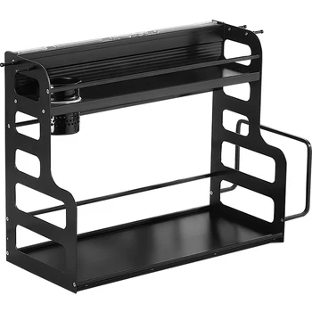 Space Aluminum Bright Black Kitchen Shelf Condiment Supplies Landing 2-layer Kitchen Tool Shelf For Condiment Storage
Space Aluminum Bright Black Kitchen Shelf Condiment Supplies Landing 2-layer Kitchen Tool Shelf For Condiment Storage