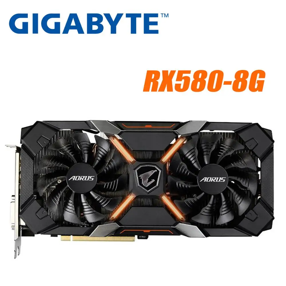 Used Gigabyte Radeon RX580 8GB RX 580 GDDR5 PCI Express x16 3.0 video gaming graphics card external graphics card for desktop 
Used Gigabyte Radeon RX580 8GB RX 580 GDDR5 PCI Express x16 3.0 video gaming graphics card external graphics card for desktop