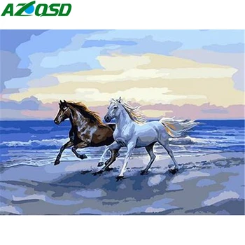 AZQSD Horse Paint By Number Canvas Painting Kits Acrylic Coloring By Numbers Animal Seaside Art DIY HandPainted Home Decor
AZQSD Horse Paint By Number Canvas Painting Kits Acrylic Coloring By Numbers Animal Seaside Art DIY HandPainted Home Decor