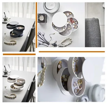 New Jewelry Storage Box Simple Desktop Rotating Multi-layer Jewelry Dust Box Jewelrybox for Earring Ring Jewellery
New Jewelry Storage Box Simple Desktop Rotating Multi-layer Jewelry Dust Box Jewelrybox for Earring Ring Jewellery