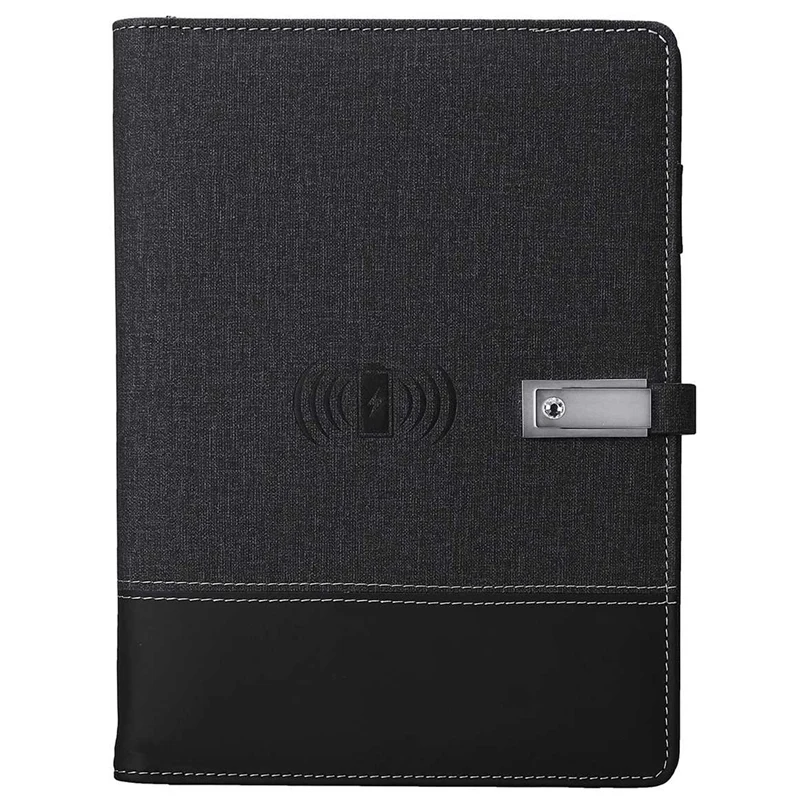 Qi Wireless Charging Note Book Power Bank Notebook MultiFunctional 8000MAh Power Bank Binder Spiral Diary Book+USB Flash Disk
Qi Wireless Charging Note Book Power Bank Notebook MultiFunctional 8000MAh Power Bank Binder Spiral Diary Book+USB Flash Disk