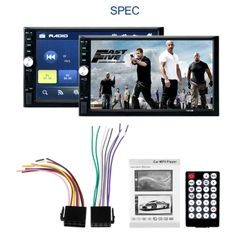 7"USB/TFT/FM Car Radio MP5 Video Player 1080PHD 7012B multi-language Digital Screen Bluetooth Handsfree Support Rear View Camera
7"USB/TFT/FM Car Radio MP5 Video Player 1080PHD 7012B multi-language Digital Screen Bluetooth Handsfree Support Rear View Camera