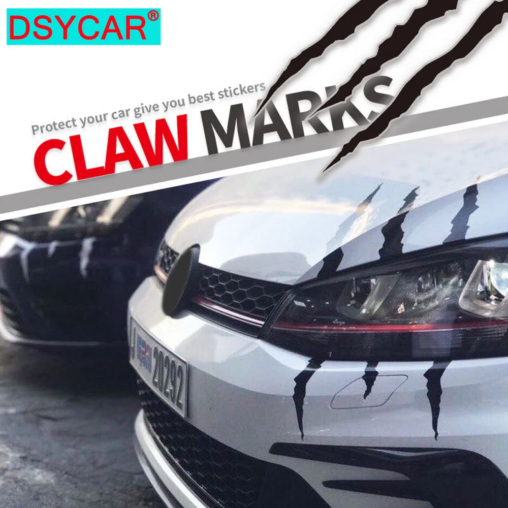 DSYCAR 1 шт. Автомобильная наклейка монстра полоска от царапин коготь марки авто для