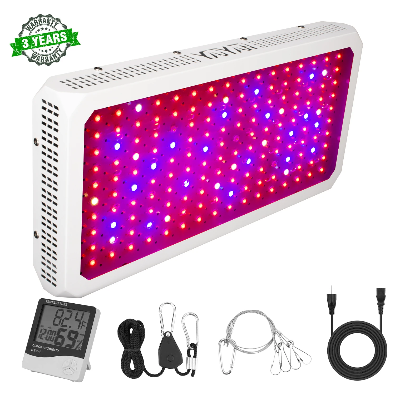 YAIYAN 1600W LED Plant Grow Light,with Thermometer Humidity Monitor,with Adjustable Rope,Full Spectrum Double Switch Plant Light
YAIYAN 1600W LED Plant Grow Light,with Thermometer Humidity Monitor,with Adjustable Rope,Full Spectrum Double Switch Plant Light
