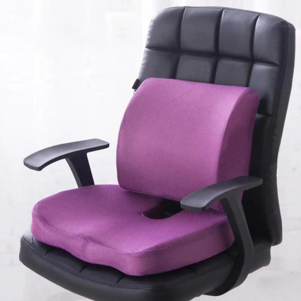 2 pcs Support Pillow + Seat Pad Memory Foam Lumbar Pain Relief Support Pillow Office Chair Seat Cushion Orthopedic
2 pcs Support Pillow + Seat Pad Memory Foam Lumbar Pain Relief Support Pillow Office Chair Seat Cushion Orthopedic