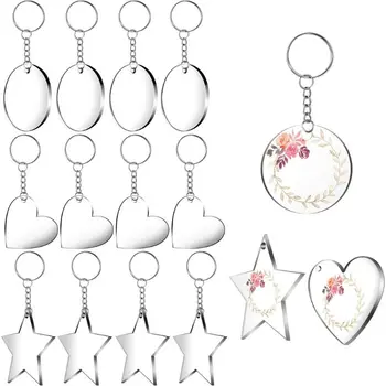 Acrylic Transparent Star Heart Oval Discs Key Chains Round Acrylic Keychain Blanks Tassel Pendant Keyring Jewelry Making
Acrylic Transparent Star Heart Oval Discs Key Chains Round Acrylic Keychain Blanks Tassel Pendant Keyring Jewelry Making