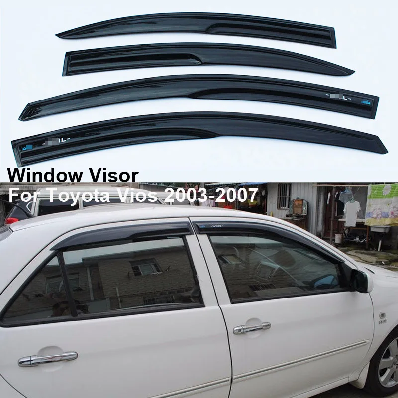 4pcs Deflector-Cover Window Visor Shade Vent Wind Rain Deflector Guards For Toyota Vios 2003-2007
4pcs Deflector-Cover Window Visor Shade Vent Wind Rain Deflector Guards For Toyota Vios 2003-2007