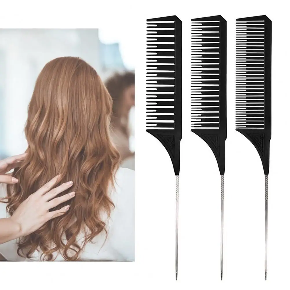 Professional Trendy Comb Good Toughness PC High Temperature Resistance Anti-static Tip-tail Hair Highlighting for Stylist | Красота и