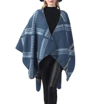 Winter Cloak Wool Women Print Double Side Capes Shawl Coat Ponchos Mujer Invierno Elegantes Cape Poncho Women Mantelle Invernali
Winter Cloak Wool Women Print Double Side Capes Shawl Coat Ponchos Mujer Invierno Elegantes Cape Poncho Women Mantelle Invernali