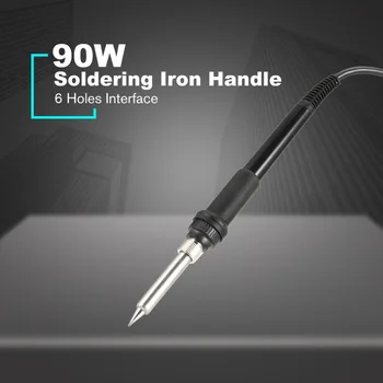 90W Electronic Soldering Iron Heated PVC Handle Welding Tool Solder 6 Holes Rework Repairing Tool Solder Pen Universa
90W Electronic Soldering Iron Heated PVC Handle Welding Tool Solder 6 Holes Rework Repairing Tool Solder Pen Universa