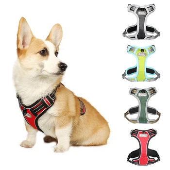 TUFF HOUND Nylon Dog Collars Harness Vest Adjustable Breathable Reflective Chest Back Pet Mesh Harnesses For Medium Large Dog
TUFF HOUND Nylon Dog Collars Harness Vest Adjustable Breathable Reflective Chest Back Pet Mesh Harnesses For Medium Large Dog