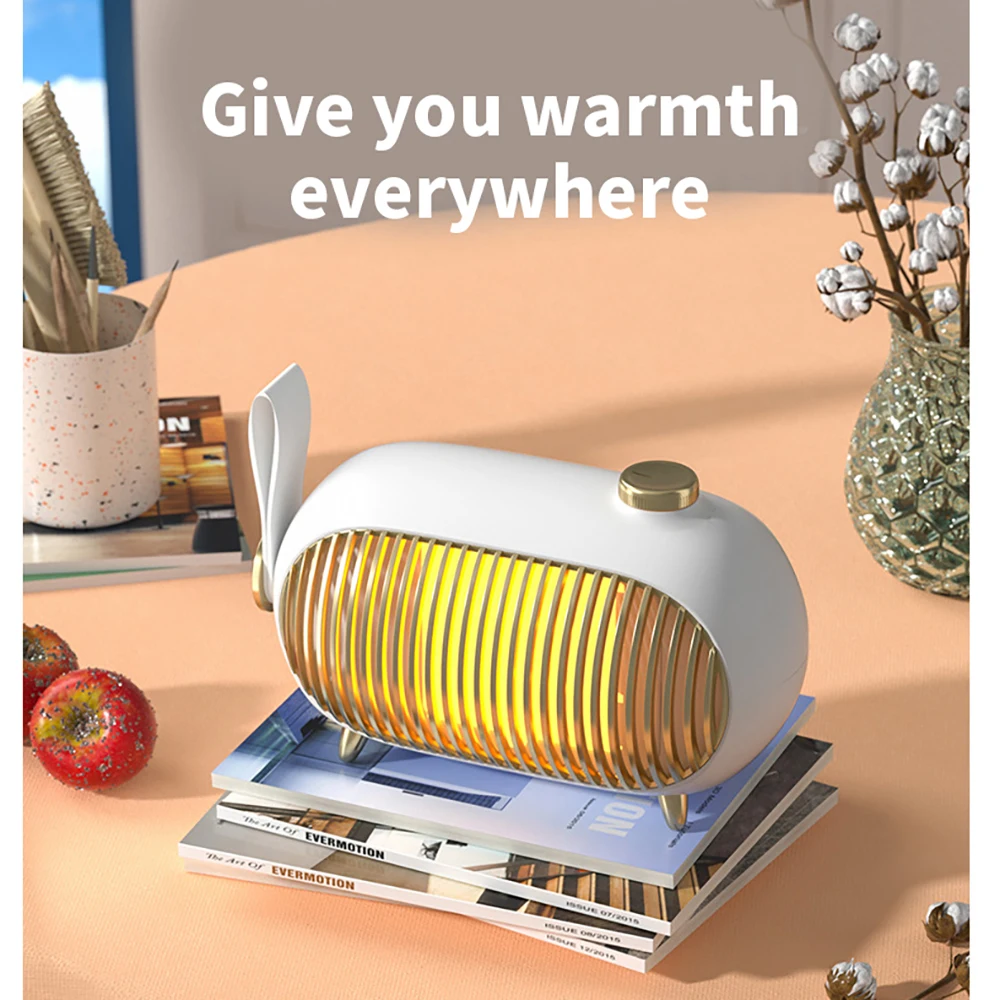 1000W Mini Electric Heater Portable Desktop Fan Heater PTC Ceramic Heating Warm Air Blower Home Office Warmer Machine for Winter
1000W Mini Electric Heater Portable Desktop Fan Heater PTC Ceramic Heating Warm Air Blower Home Office Warmer Machine for Winter
