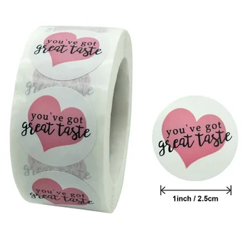 100-500pcs Round Seal Labels You’ve Got Great Taste Stickers Cute Gift Decorative Sticker For Business Package Envelope Sticker
100-500pcs Round Seal Labels You’ve Got Great Taste Stickers Cute Gift Decorative Sticker For Business Package Envelope Sticker