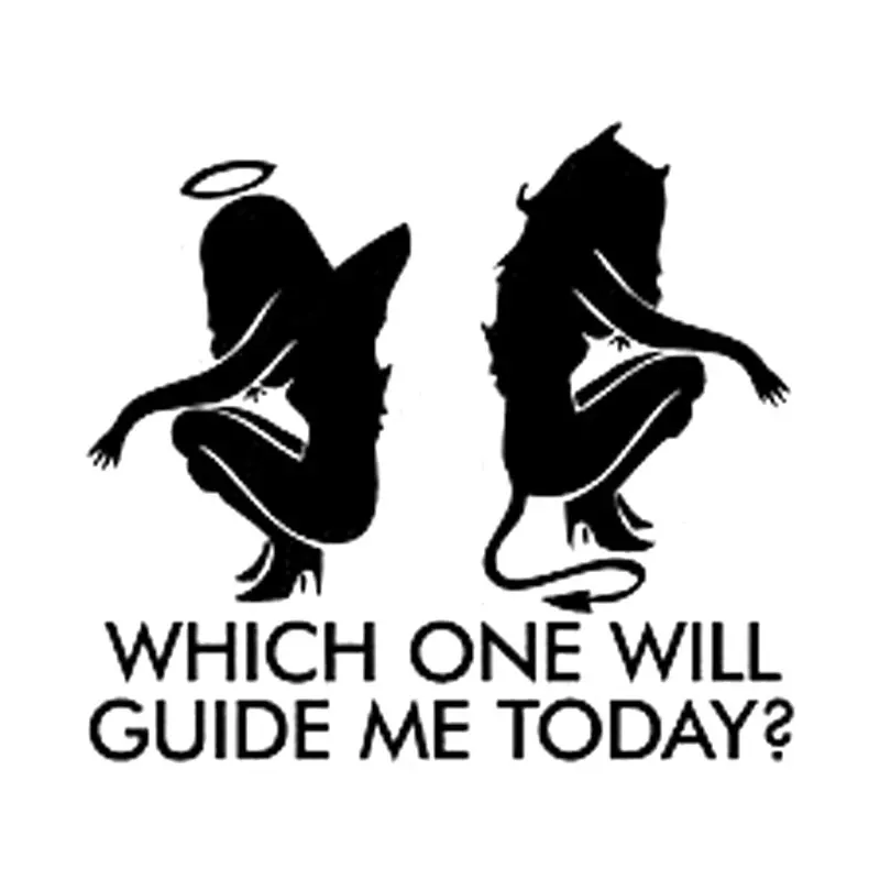 Sexy Angel or Devil Girl Silhouette Bumper Bodywork Windshield Car Stickers and Decal Funny Cover Scratch Accessories KK13*12cm 
Sexy Angel or Devil Girl Silhouette Bumper Bodywork Windshield Car Stickers and Decal Funny Cover Scratch Accessories KK13*12cm