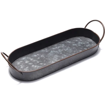 Vintage Style Metal Iron Storage Box Serving Tray High Quality Retro Iron Tray Box With Handle
Vintage Style Metal Iron Storage Box Serving Tray High Quality Retro Iron Tray Box With Handle