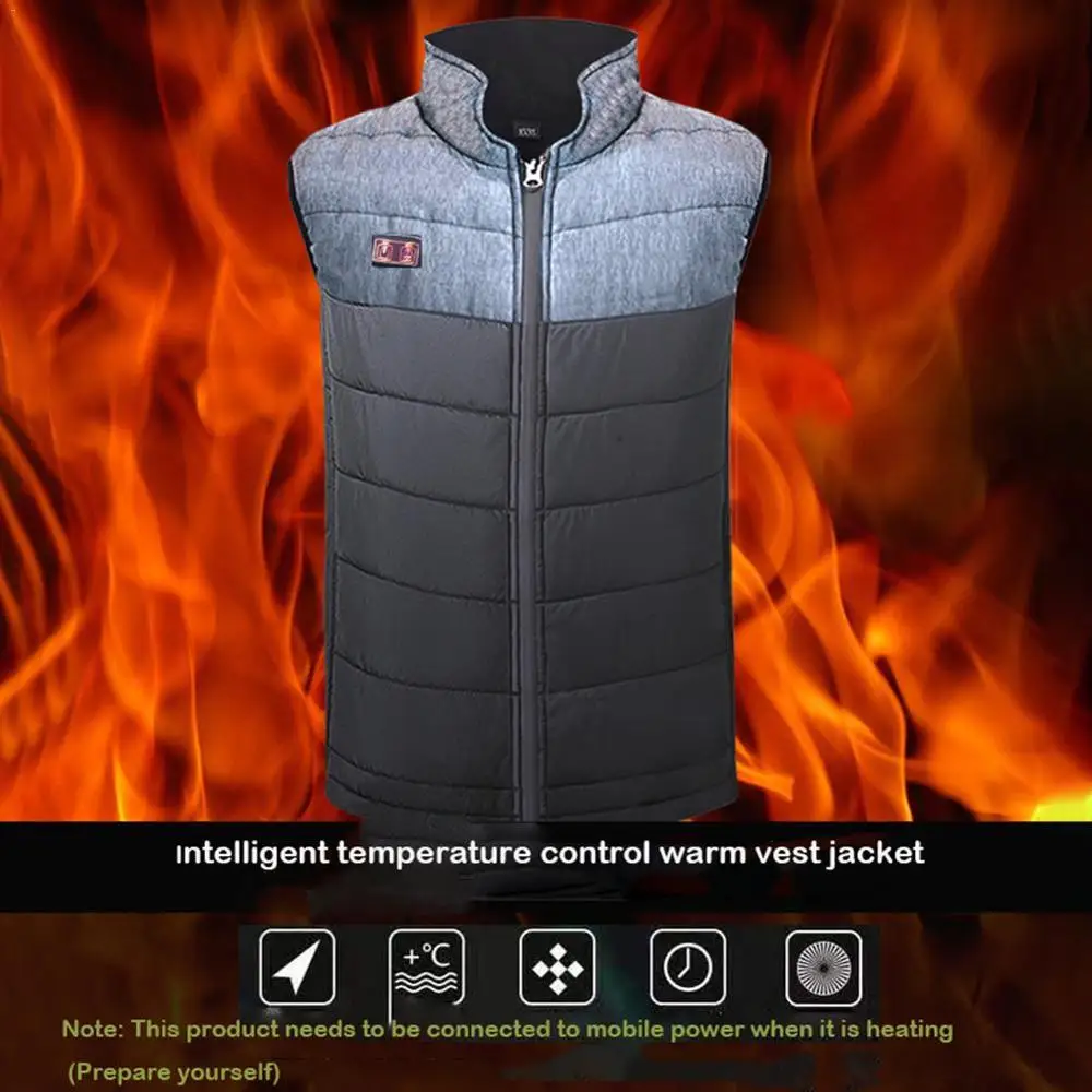 2020 New Men Winter Smart heating Vest USB Electric Heated Vest Jacket with 5 Heating Zones Women Camping Hiking skiing Jacket
2020 New Men Winter Smart heating Vest USB Electric Heated Vest Jacket with 5 Heating Zones Women Camping Hiking skiing Jacket