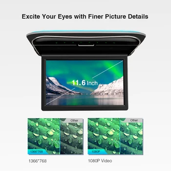 XTRONS 11.6" HD Resolution 1366*768 Monitor Ultra-thin Car Roof Overhead Player HDMI Speaker support 1080P Video USB & AV Input
XTRONS 11.6" HD Resolution 1366*768 Monitor Ultra-thin Car Roof Overhead Player HDMI Speaker support 1080P Video USB & AV Input