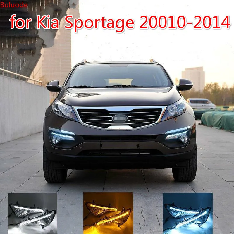 Car LED DRL Daytime running light for Kia Sportage 2010 2011 2012 2013 2014 fog lamp cover daylight with Yellow Turning
Car LED DRL Daytime running light for Kia Sportage 2010 2011 2012 2013 2014 fog lamp cover daylight with Yellow Turning