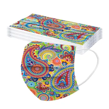 50pc Adult Disposable Mask Cashew Flower Printing Three-layer Non-woven Protective Breathable Skin-friendly Disposable Masks
50pc Adult Disposable Mask Cashew Flower Printing Three-layer Non-woven Protective Breathable Skin-friendly Disposable Masks