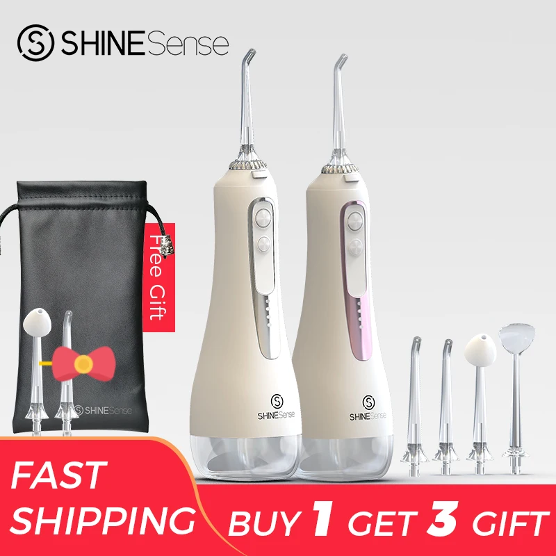 ShineSense SIO100S Oral Irrigator Dental Water Flosser 350ML Rechargeable Teeth Cleaner Floss Jet with Travel Case for waterpik
ShineSense SIO100S Oral Irrigator Dental Water Flosser 350ML Rechargeable Teeth Cleaner Floss Jet with Travel Case for waterpik