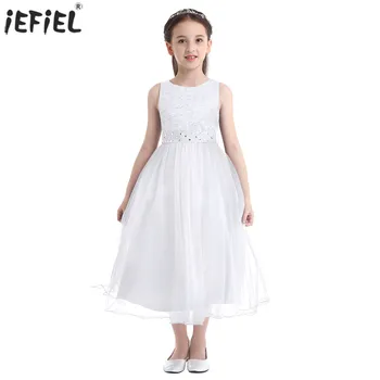 Fashion Sequined Lace Mesh Flower Girl Dress O-Neck Sleeveless Princess Dress Pageant Wedding Bridesmaid Birthday Party Dress
Fashion Sequined Lace Mesh Flower Girl Dress O-Neck Sleeveless Princess Dress Pageant Wedding Bridesmaid Birthday Party Dress