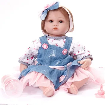 New 43cm Full Body Silicone Rebirth Baby Girl Fashion Reborn Doll Real Rebirth Baby Toy
New 43cm Full Body Silicone Rebirth Baby Girl Fashion Reborn Doll Real Rebirth Baby Toy