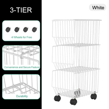 Movable Iron Storage Shelf 3 Layer Tier Metal Rack with Wheels Storing Fruit Vegetable Saving Organizer for Kitchen Living Room
Movable Iron Storage Shelf 3 Layer Tier Metal Rack with Wheels Storing Fruit Vegetable Saving Organizer for Kitchen Living Room