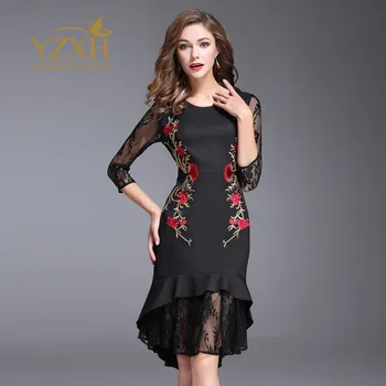 2019 Autumn Embroidery Slim Fit Fishtail Temperament Slim Fit Horn Dress Zi
2019 Autumn Embroidery Slim Fit Fishtail Temperament Slim Fit Horn Dress Zi