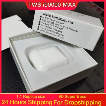 i90000 Max Pro TWS Air2 Bluetooth Earphone wireless headset Mini Stereo headphone In-ear detection rename GPS sport Earbuds
i90000 Max Pro TWS Air2 Bluetooth Earphone wireless headset Mini Stereo headphone In-ear detection rename GPS sport Earbuds