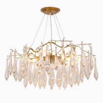 Modern LED Glass Chandelier Lustre Light Fixtures Living Room Pendant Lamp Lights Light Luxury Dining Room Chandelier Lighting 
Modern LED Glass Chandelier Lustre Light Fixtures Living Room Pendant Lamp Lights Light Luxury Dining Room Chandelier Lighting