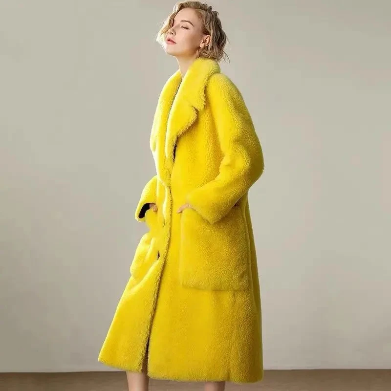 2023 New Women Winter Warm Faux Fur Coat Thick Women Long Coat Turn Down Collar Women Warm Coat Casaco Feminino
2023 New Women Winter Warm Faux Fur Coat Thick Women Long Coat Turn Down Collar Women Warm Coat Casaco Feminino