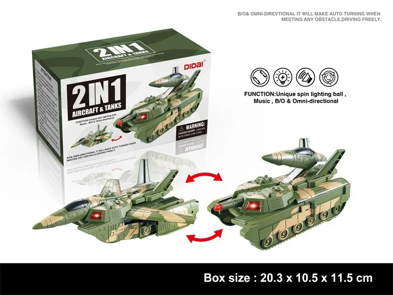 Hot Selling Electric Transformation Tank Multi-functional Electric Light Transformation Military Tank Toys Stall Supply of Goods
Hot Selling Electric Transformation Tank Multi-functional Electric Light Transformation Military Tank Toys Stall Supply of Goods