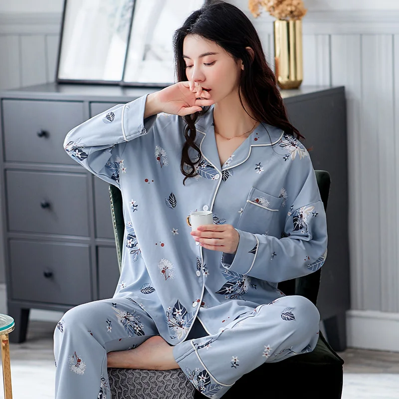 Women Sleepwear Cotton Spring Nighty Plus Size 3XL Pajama set Lapel Loose Version Intensification Pyjamas Fall Nightgown
Women Sleepwear Cotton Spring Nighty Plus Size 3XL Pajama set Lapel Loose Version Intensification Pyjamas Fall Nightgown
