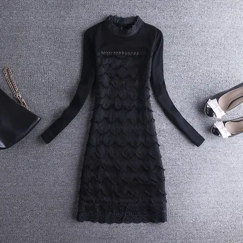 fashion black lace women blouse long turtlrneck slim loose lady elegant pulls fashion coat tops
fashion black lace women blouse long turtlrneck slim loose lady elegant pulls fashion coat tops