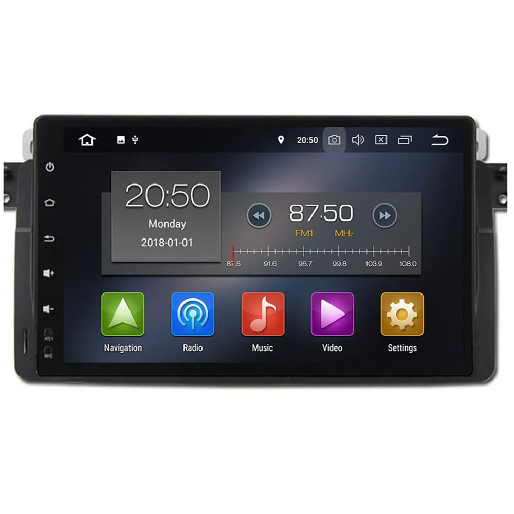 2 Din Android 10 4 + 64G Автомобильный мультимедийный плеер для BMW E46 M3 Rover 75 Coupe Навигация DVD