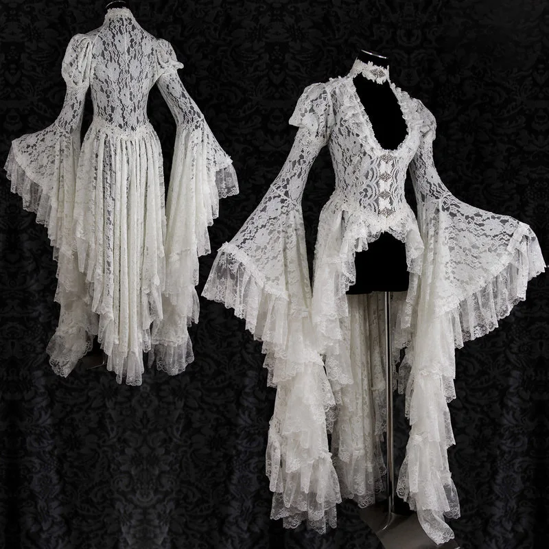 Women Retro Vintage Solid Lace Medieval Cardigan Cosplay Elegant Long Tail Pleated Outwear Victorian Ball Gown Plus Size
Women Retro Vintage Solid Lace Medieval Cardigan Cosplay Elegant Long Tail Pleated Outwear Victorian Ball Gown Plus Size