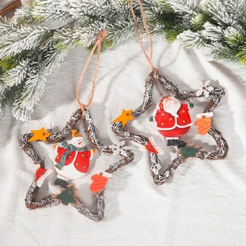 Artificial Retro Rattan Star Shape Christmas Wreaths Simulation Garland Wall Decor For Wedding Party Decoration
Artificial Retro Rattan Star Shape Christmas Wreaths Simulation Garland Wall Decor For Wedding Party Decoration