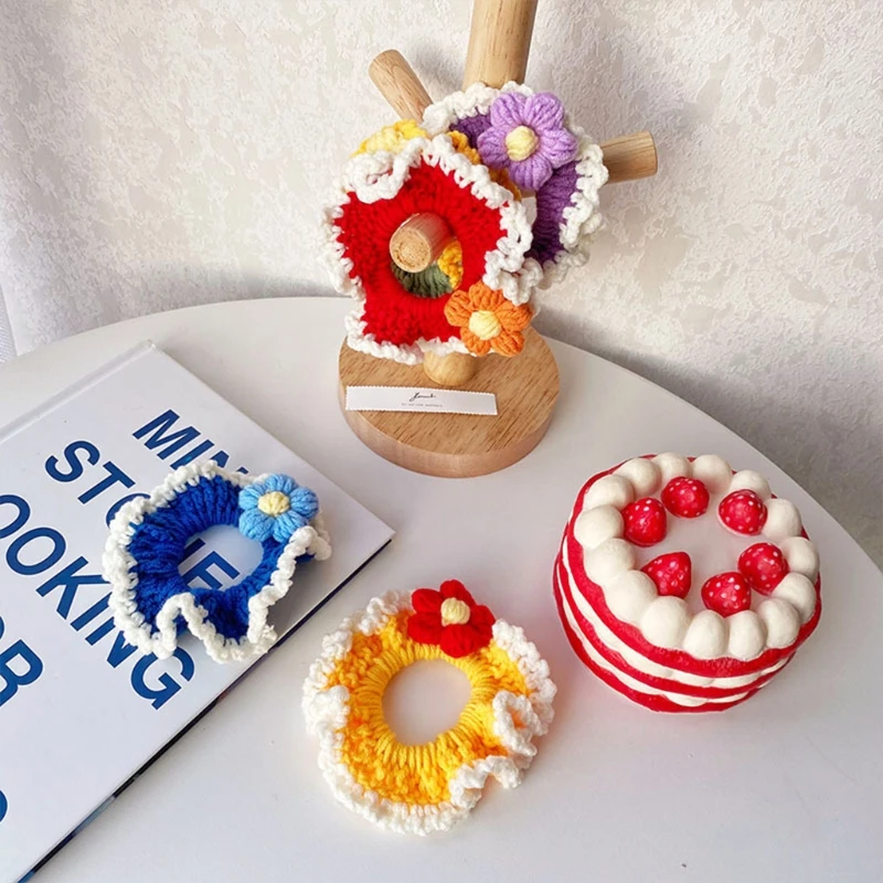 Korean Autumn Women Girls Knitted Scrunchies Sweet Candy Color Handmade Crochet Floral Hair Ties Rope Wavy Elastic DIY Styling
Korean Autumn Women Girls Knitted Scrunchies Sweet Candy Color Handmade Crochet Floral Hair Ties Rope Wavy Elastic DIY Styling