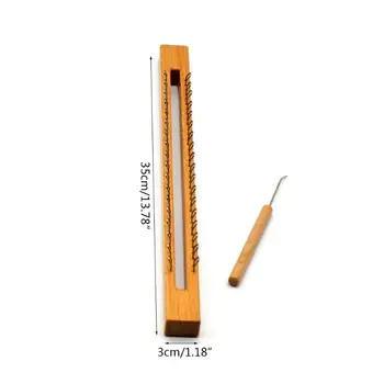 36 Pins Wooden Knitting Loom Board Hook Needle DIY Craft for Sock Hats Scarves Weaving
36 Pins Wooden Knitting Loom Board Hook Needle DIY Craft for Sock Hats Scarves Weaving
