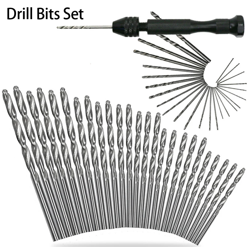 DIY Hand Tool HSS Micro Drill Bits Set Manual Hand Drill Keyless Chuck Mini Twist Drill Bit for Jewelry Craft with Handle Rotary
DIY Hand Tool HSS Micro Drill Bits Set Manual Hand Drill Keyless Chuck Mini Twist Drill Bit for Jewelry Craft with Handle Rotary