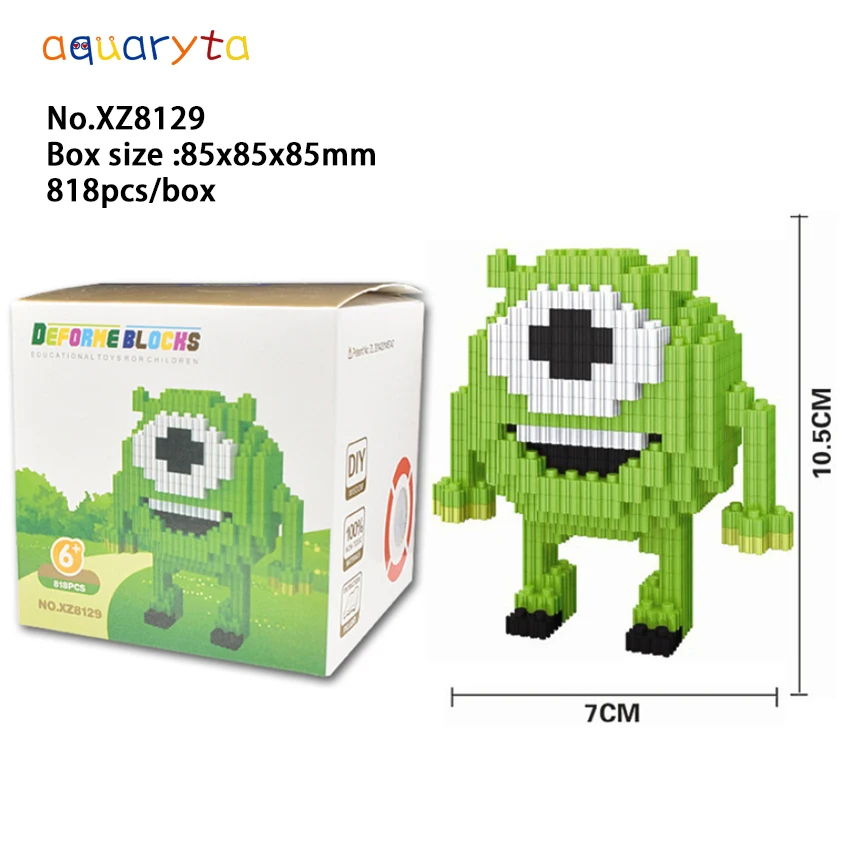 Aquaryta New 818pcs/Box 8mm Diamond Micro-building Blocks Classic Movie Game Cartoon Character with Box Set Gift For Children
Aquaryta New 818pcs/Box 8mm Diamond Micro-building Blocks Classic Movie Game Cartoon Character with Box Set Gift For Children