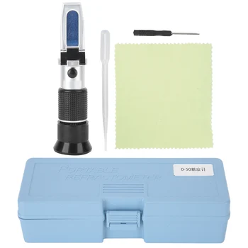 Portable Handheld Refractometer Sugar Concentration Meter Densitometer 0-50% Sugar Tester Meter for Medicines Organizer
Portable Handheld Refractometer Sugar Concentration Meter Densitometer 0-50% Sugar Tester Meter for Medicines Organizer