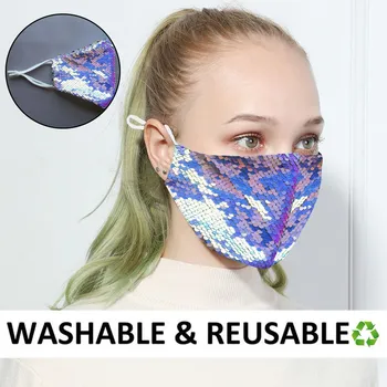 1pc/2pc/5pcs Mouth Mask Washable Reuse Face Mask Sequins Mask Face Shield Mouth Cover Windproof Mouth Muffle Mondmaskers Masque
1pc/2pc/5pcs Mouth Mask Washable Reuse Face Mask Sequins Mask Face Shield Mouth Cover Windproof Mouth Muffle Mondmaskers Masque