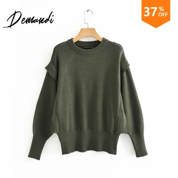 Demandi sweater women's autumn and winter new round-collar fashion street everyday elegant air wool knitted pullover
Demandi sweater women's autumn and winter new round-collar fashion street everyday elegant air wool knitted pullover