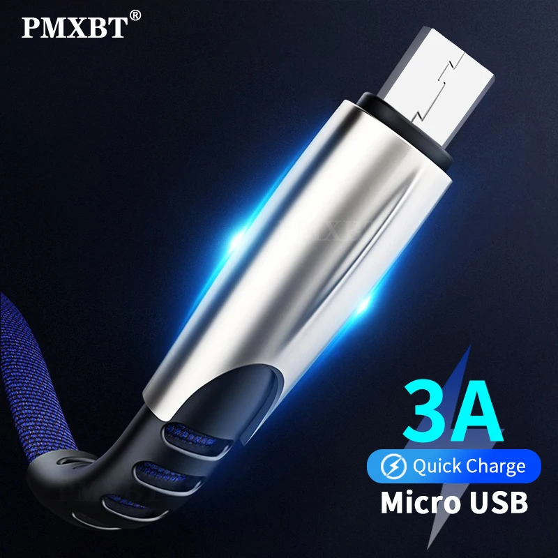 Кабель для быстрой зарядки Micro USB 3 А 1 м 2 мобильный телефон | Мобильные телефоны и