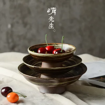 Japanese Style Rough Ceramic Tableware Household Compote Tableware Arts Pottery Tableware Pottery Dish Arts Tableware
Japanese Style Rough Ceramic Tableware Household Compote Tableware Arts Pottery Tableware Pottery Dish Arts Tableware